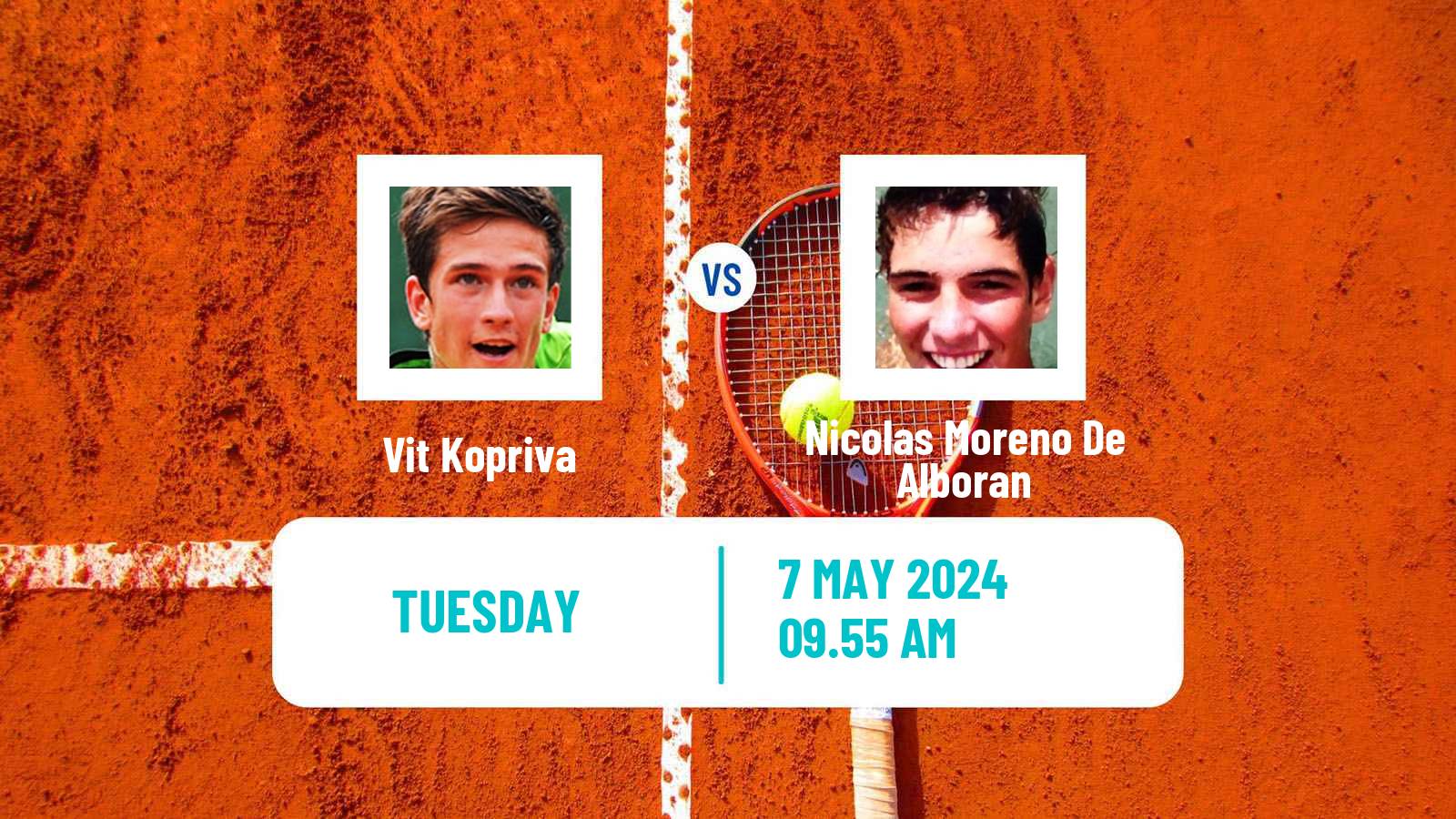 Tennis ATP Roma Vit Kopriva - Nicolas Moreno De Alboran