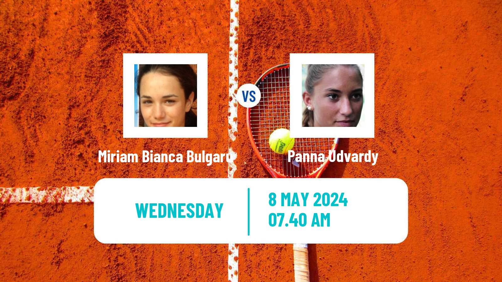 Tennis ITF W75 Prague Women Miriam Bianca Bulgaru - Panna Udvardy