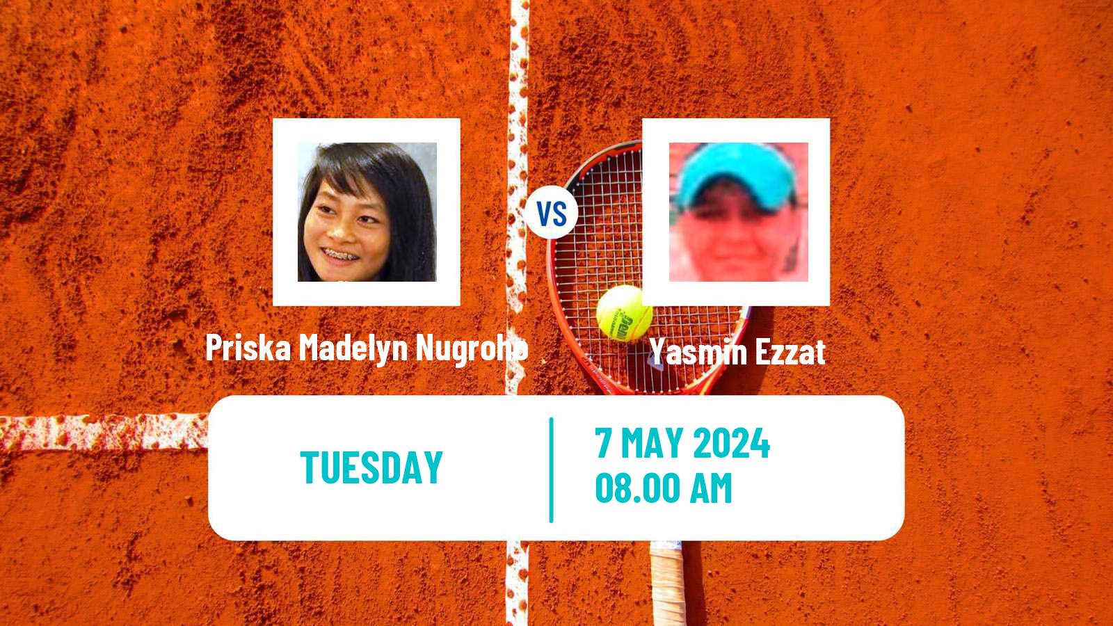 Tennis ITF W15 Monastir 51 Women 2024 Priska Madelyn Nugroho - Yasmin Ezzat