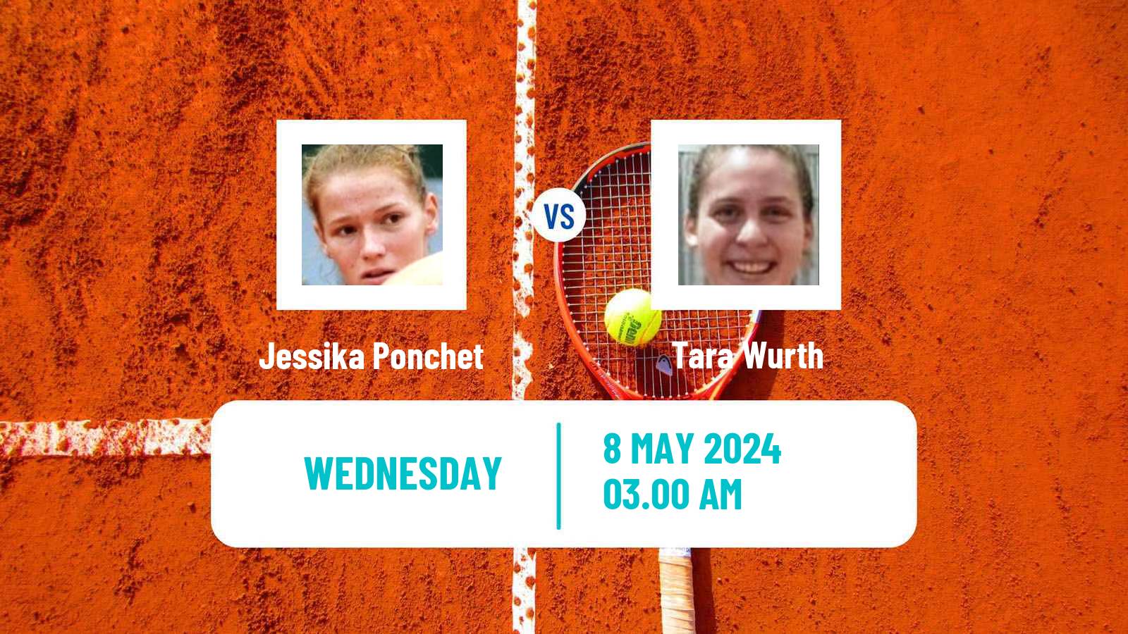 Tennis ITF W75 H Saint Gaudens Women Jessika Ponchet - Tara Wurth