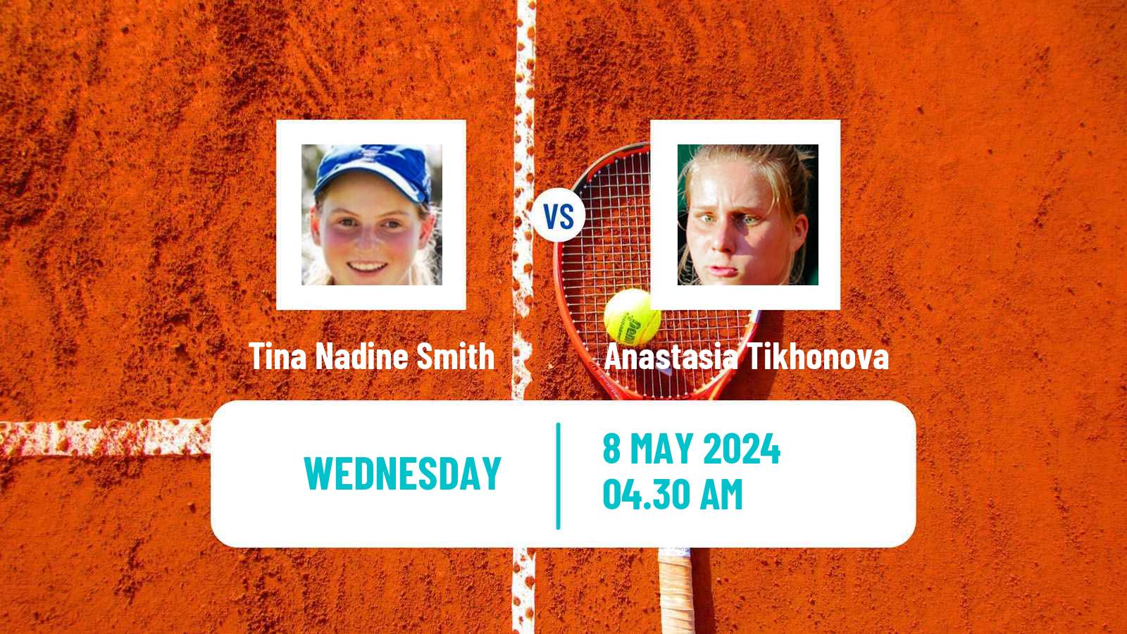 Tennis ITF W75 H Saint Gaudens Women Tina Nadine Smith - Anastasia Tikhonova