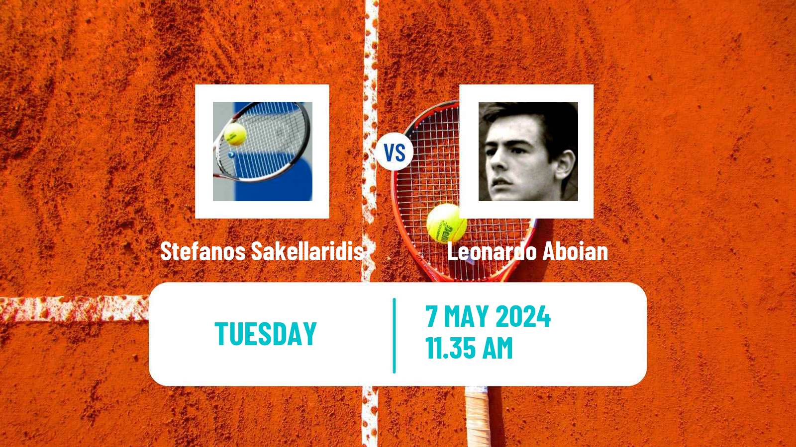 Tennis Santos Challenger Men Stefanos Sakellaridis - Leonardo Aboian