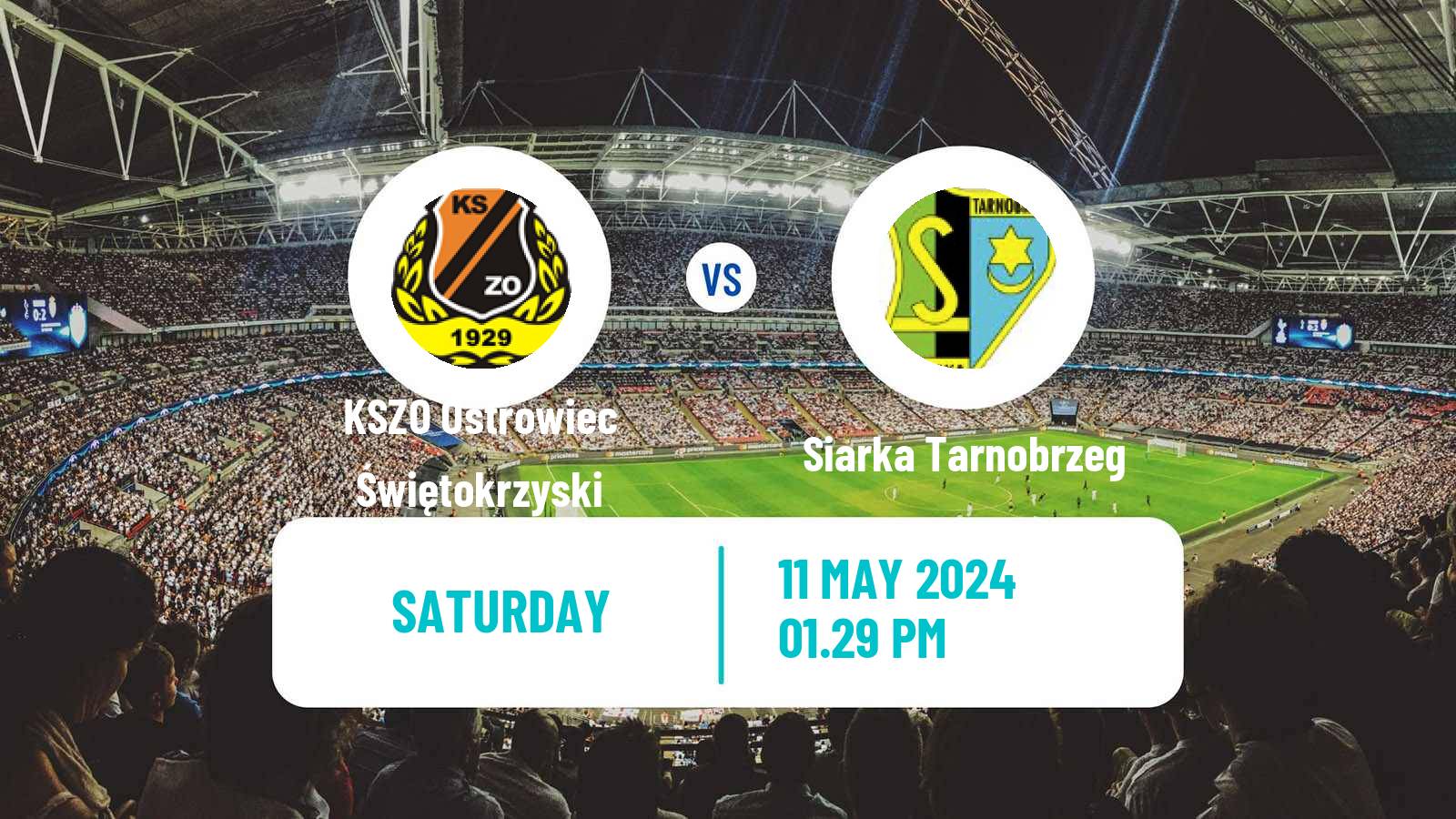 Soccer Polish Division 3 - Group IV KSZO Ostrowiec Świętokrzyski - Siarka Tarnobrzeg