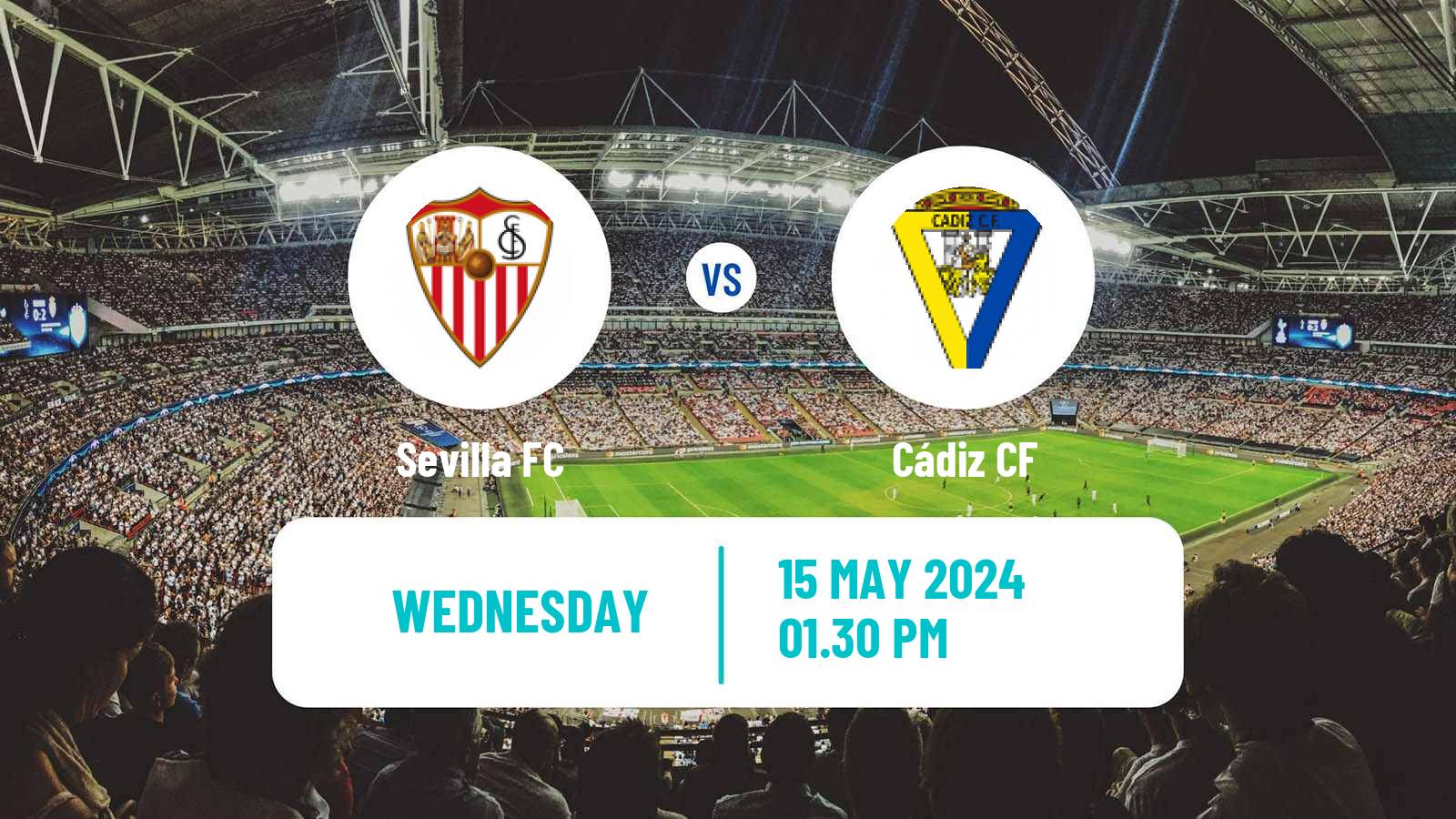 Soccer Spanish LaLiga Sevilla - Cádiz