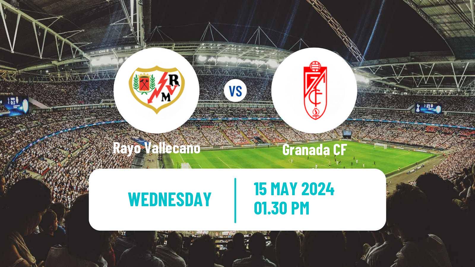 Soccer Spanish LaLiga Rayo Vallecano - Granada