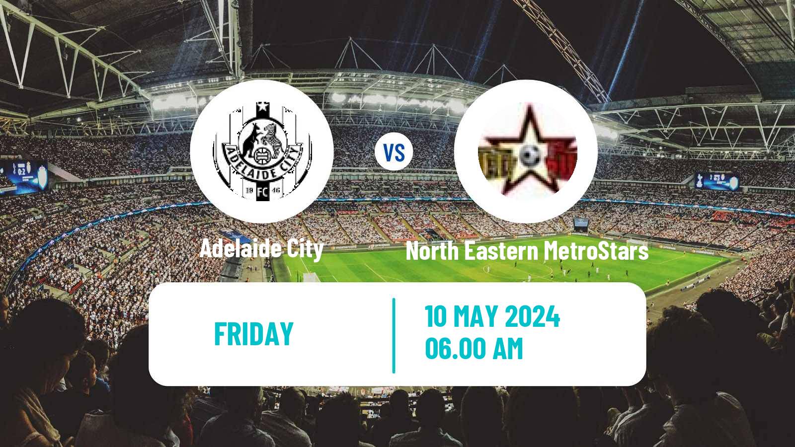 Soccer Australian NPL South Australian Adelaide City - North Eastern MetroStars