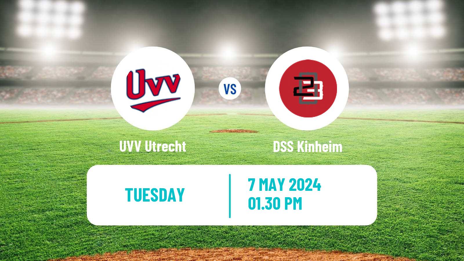 Baseball Dutch Hoofdklasse Baseball UVV Utrecht - DSS Kinheim
