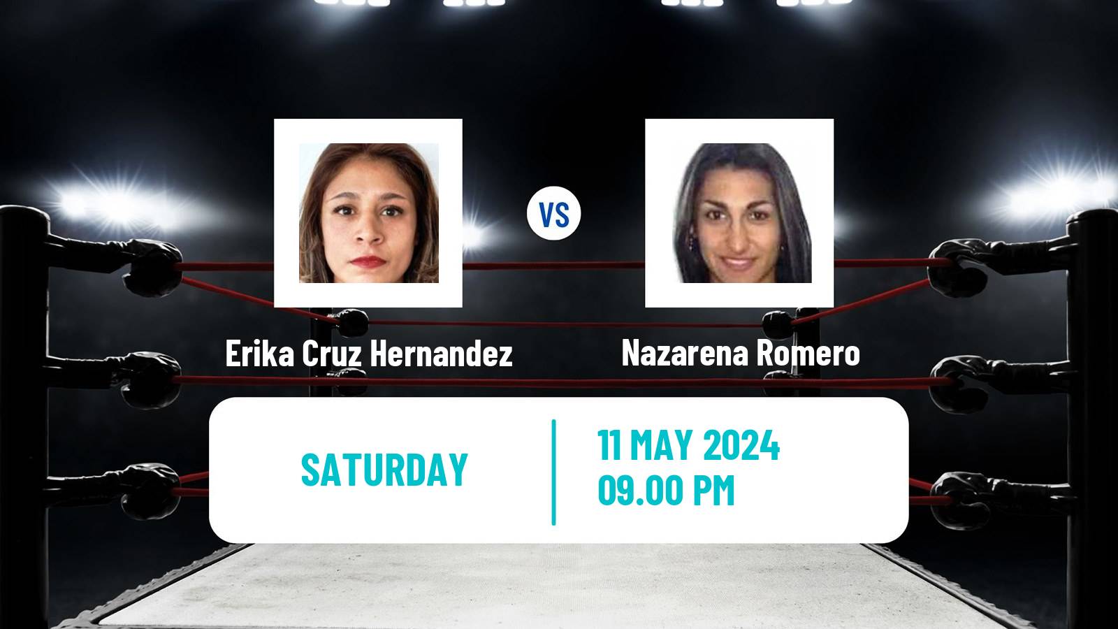 Boxing Super Bantamweight WBA Title Women Erika Cruz Hernandez - Nazarena Romero