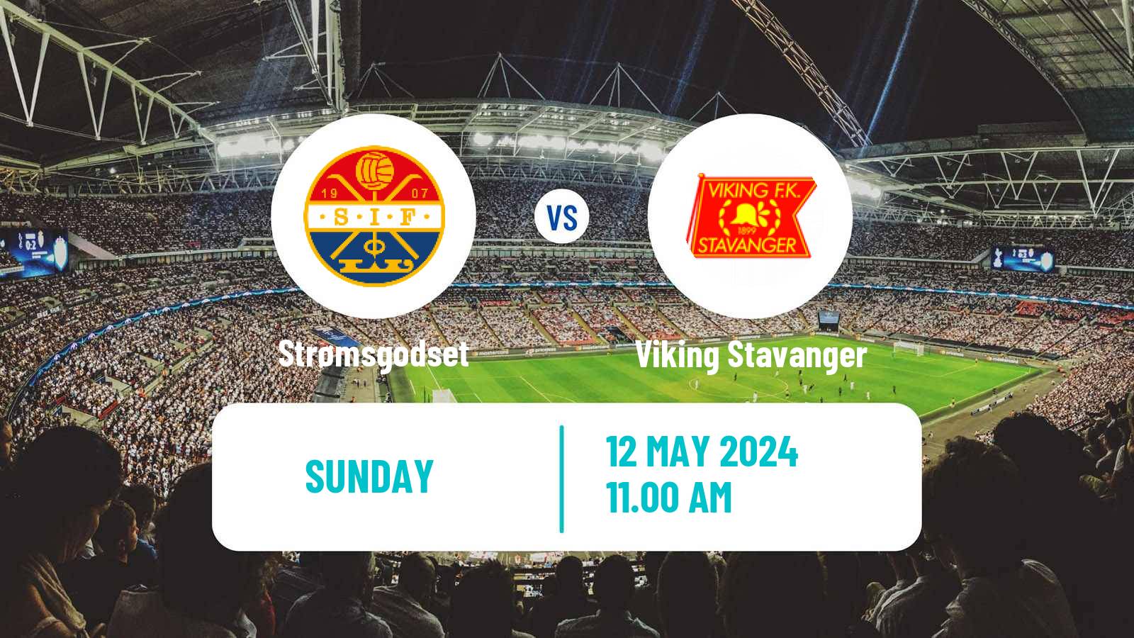 Soccer Norwegian Eliteserien Strømsgodset - Viking Stavanger
