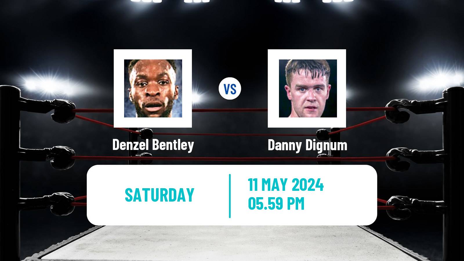 Boxing Middleweight WBO International Title Men Denzel Bentley - Danny Dignum