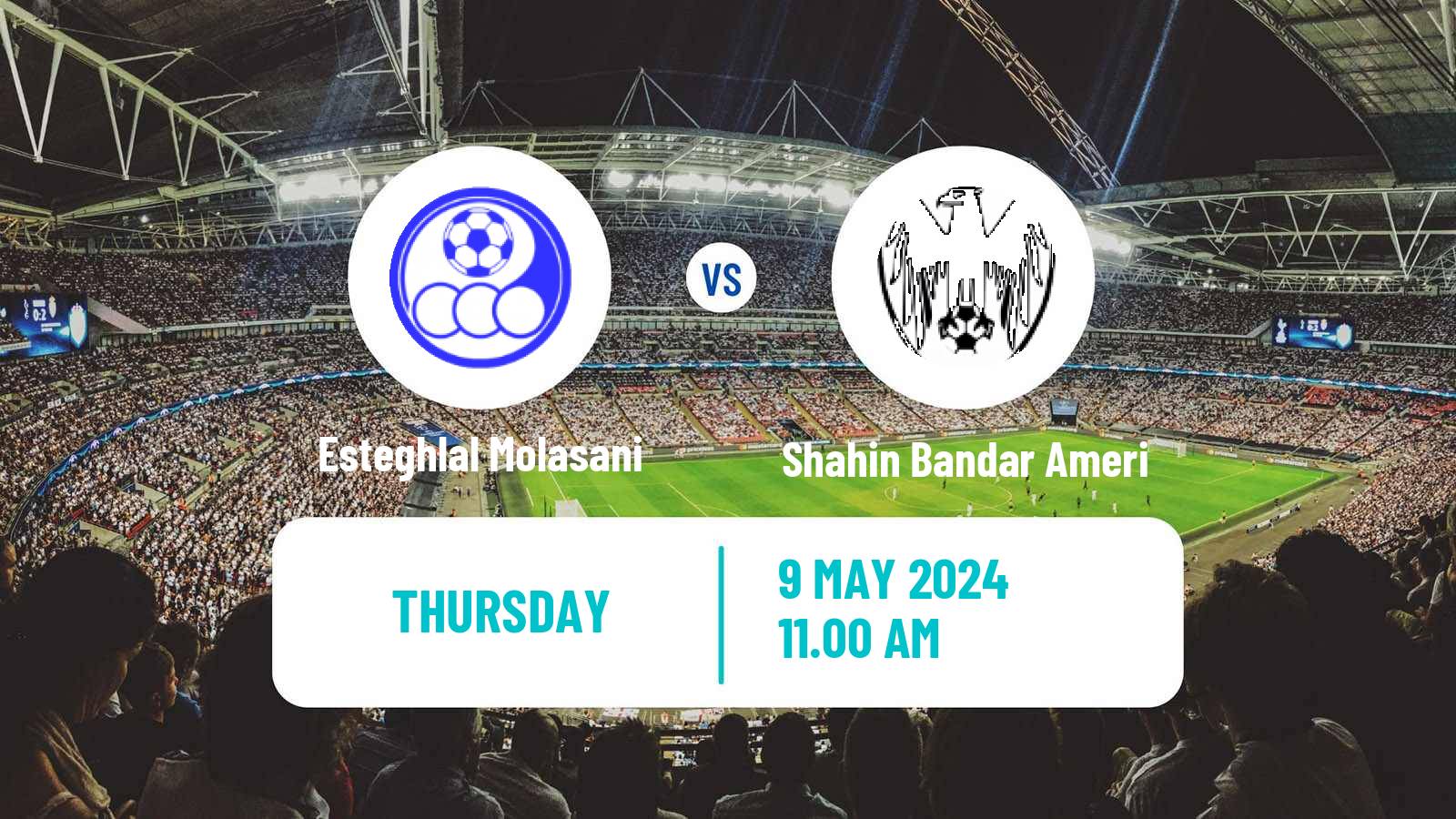 Soccer Iran Division 1 Esteghlal Molasani - Shahin Bandar Ameri