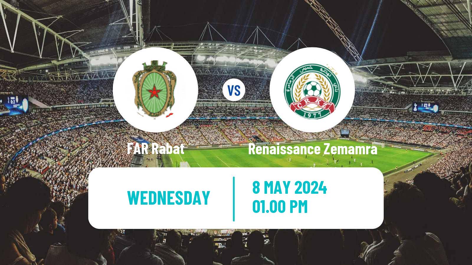 Soccer Moroccan Coupe du Trone FAR Rabat - Renaissance Zemamra