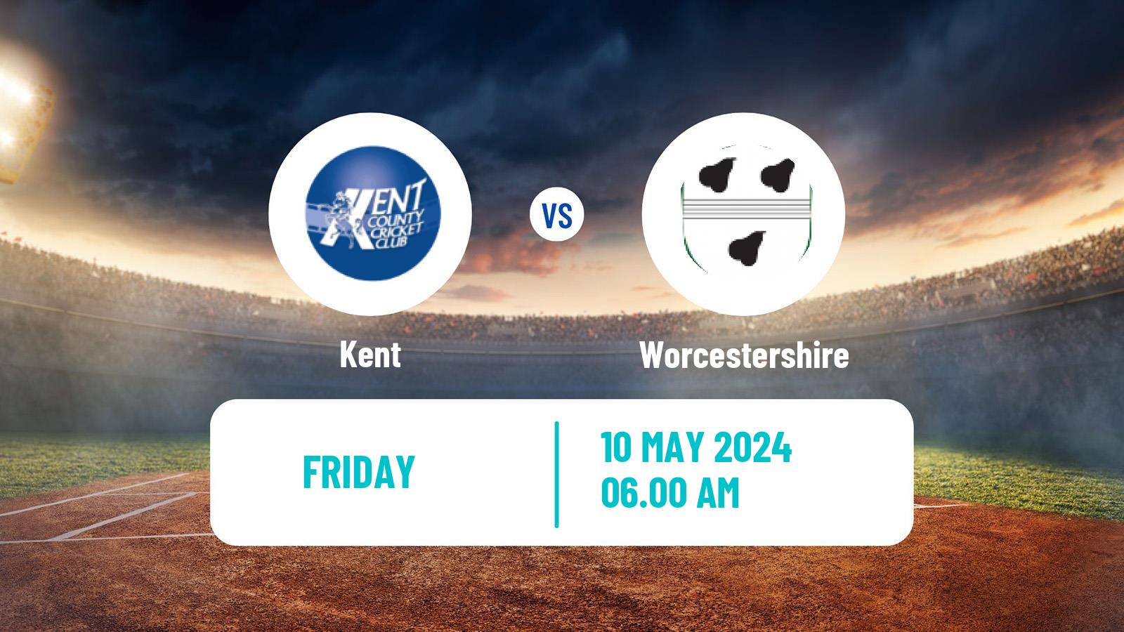 Cricket County Championship One Cricket Kent - Worcestershire