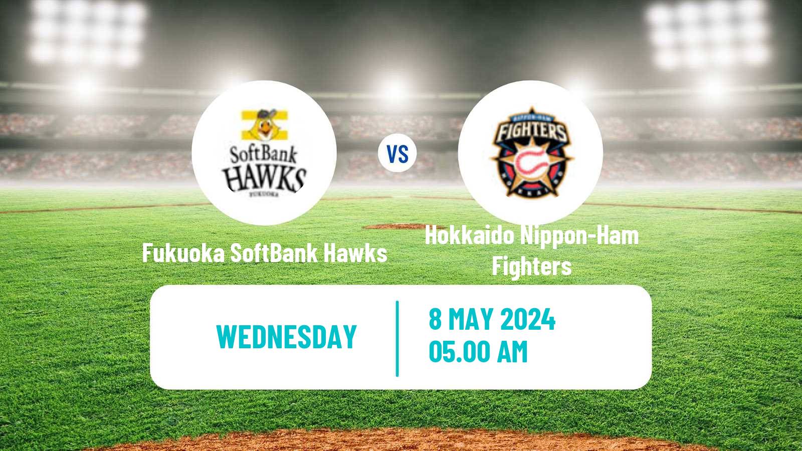 Baseball NPB Fukuoka SoftBank Hawks - Hokkaido Nippon-Ham Fighters