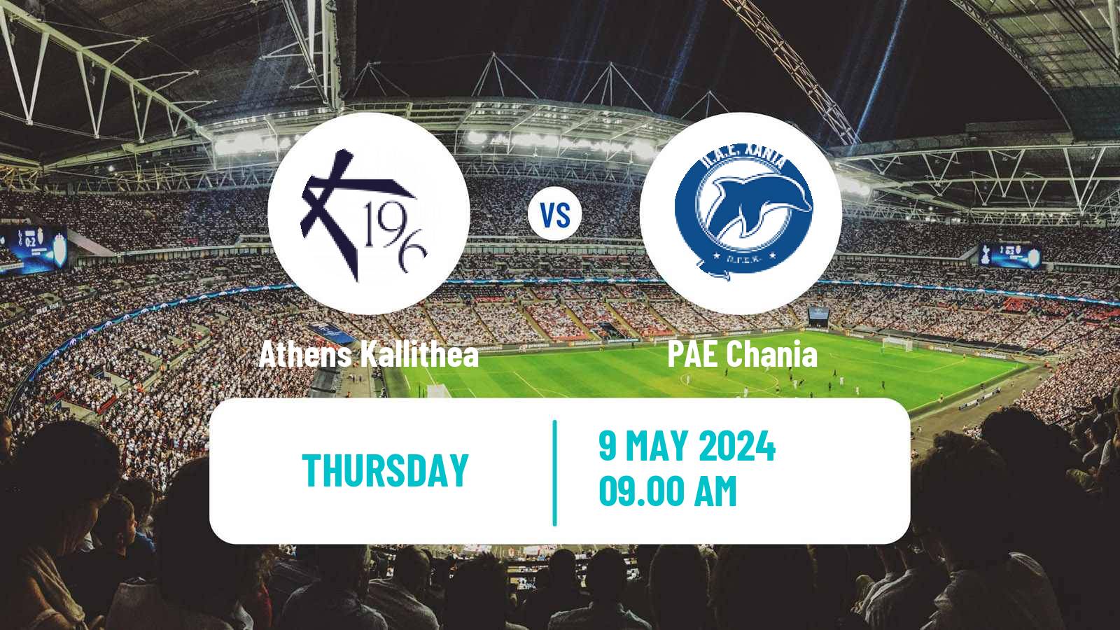 Soccer Greek Super League 2 Athens Kallithea - PAE Chania