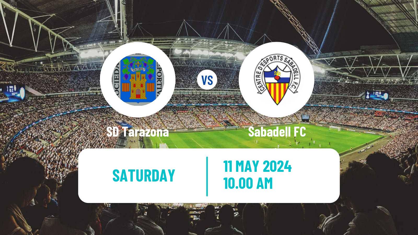 Soccer Spanish Primera RFEF Group 1 Tarazona - Sabadell