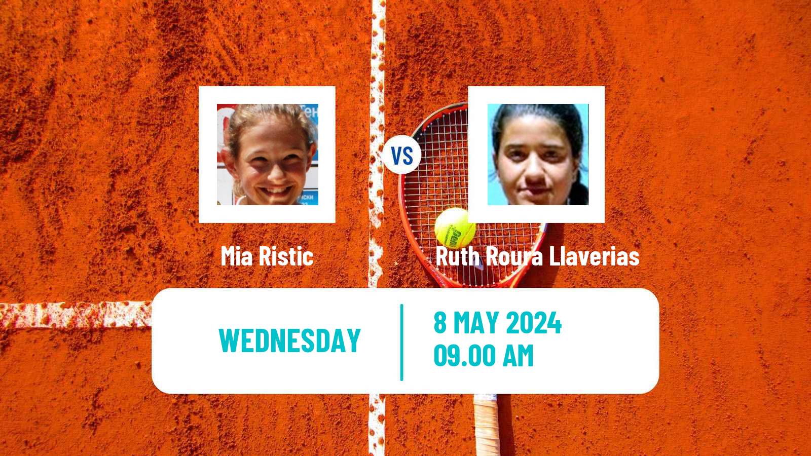 Tennis ITF W35 Platja D Aro Women Mia Ristic - Ruth Roura Llaverias