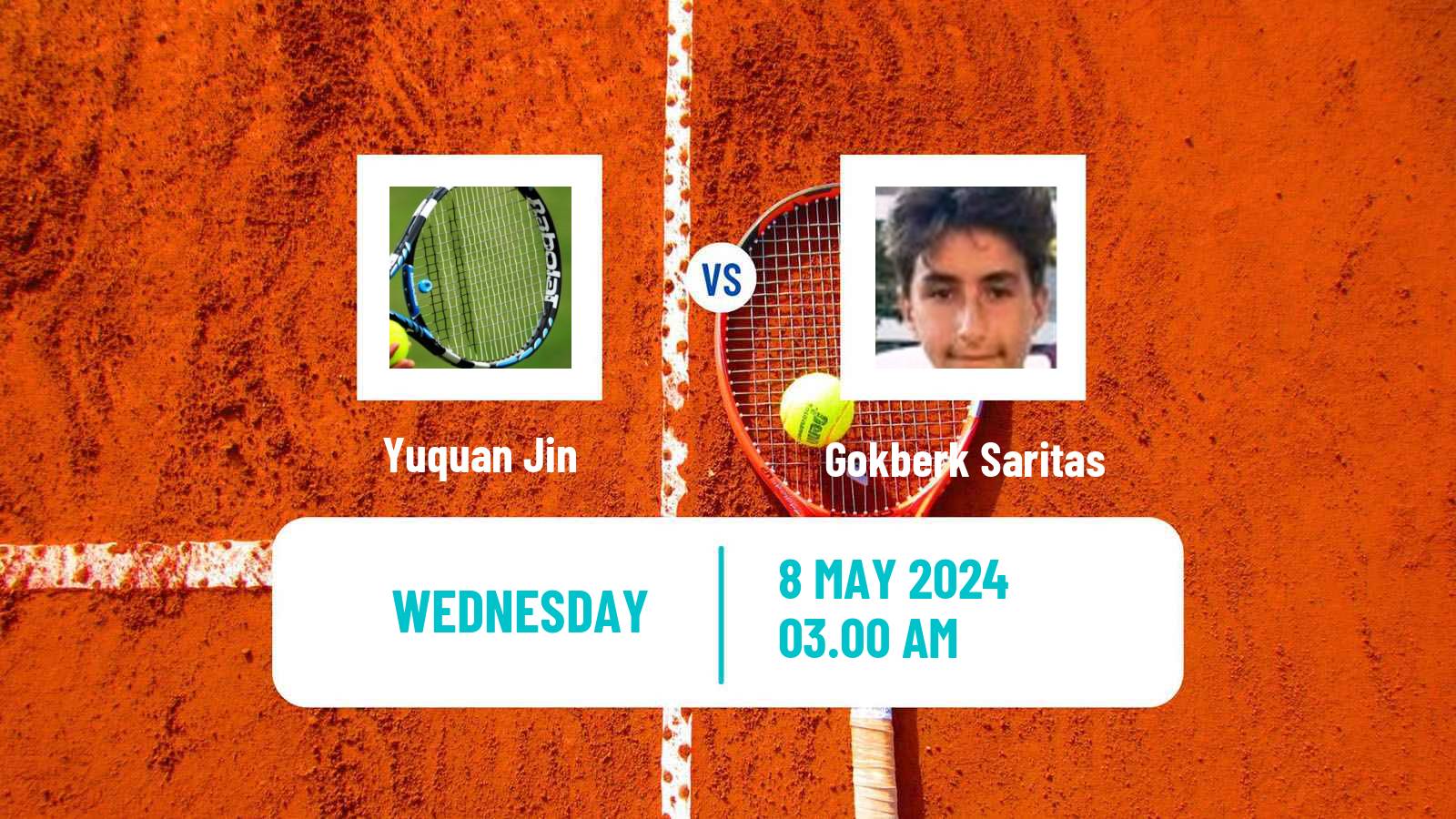 Tennis ITF M15 Antalya 14 Men Yuquan Jin - Gokberk Saritas