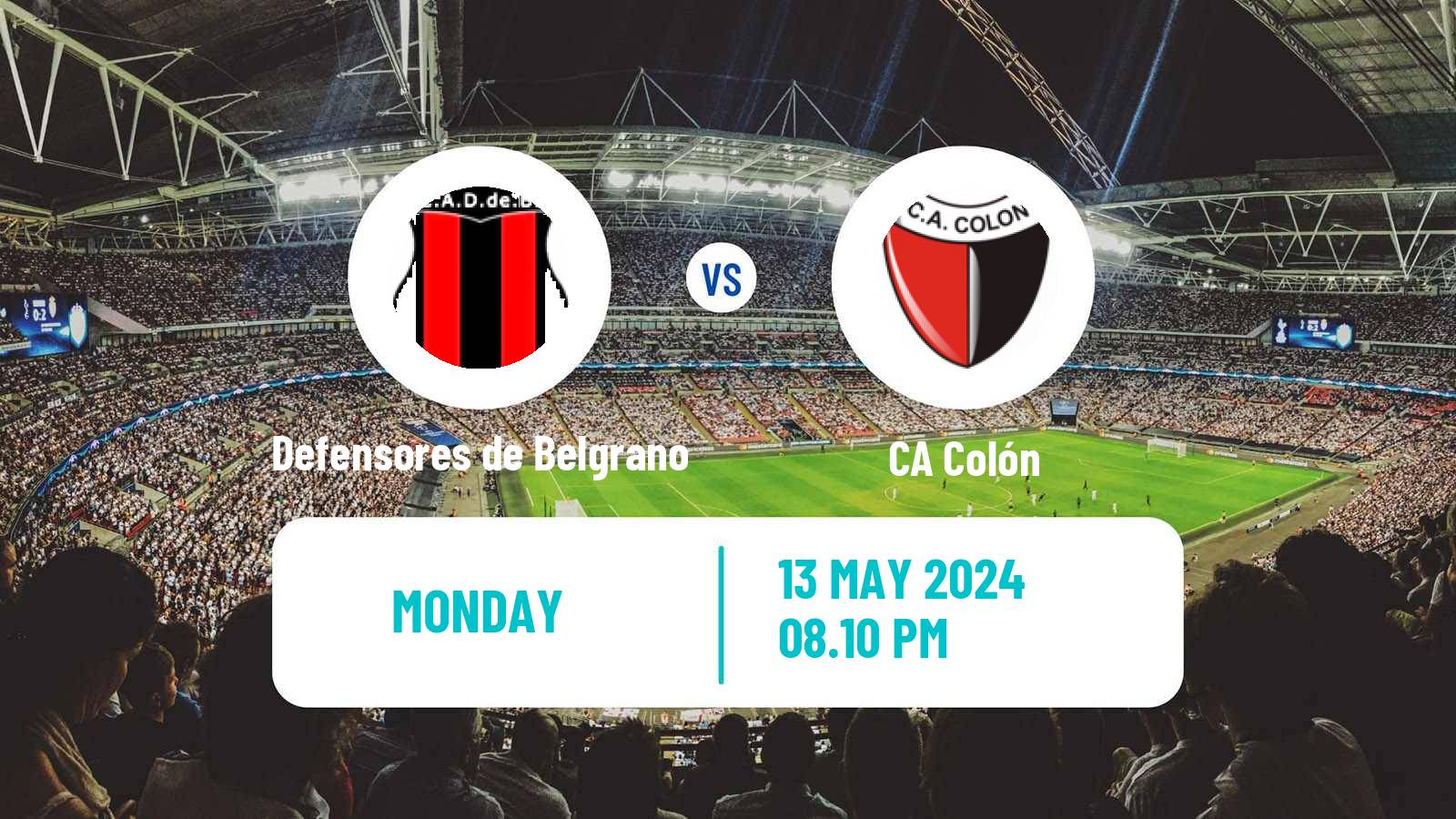 Soccer Argentinian Primera Nacional Defensores de Belgrano - Colón