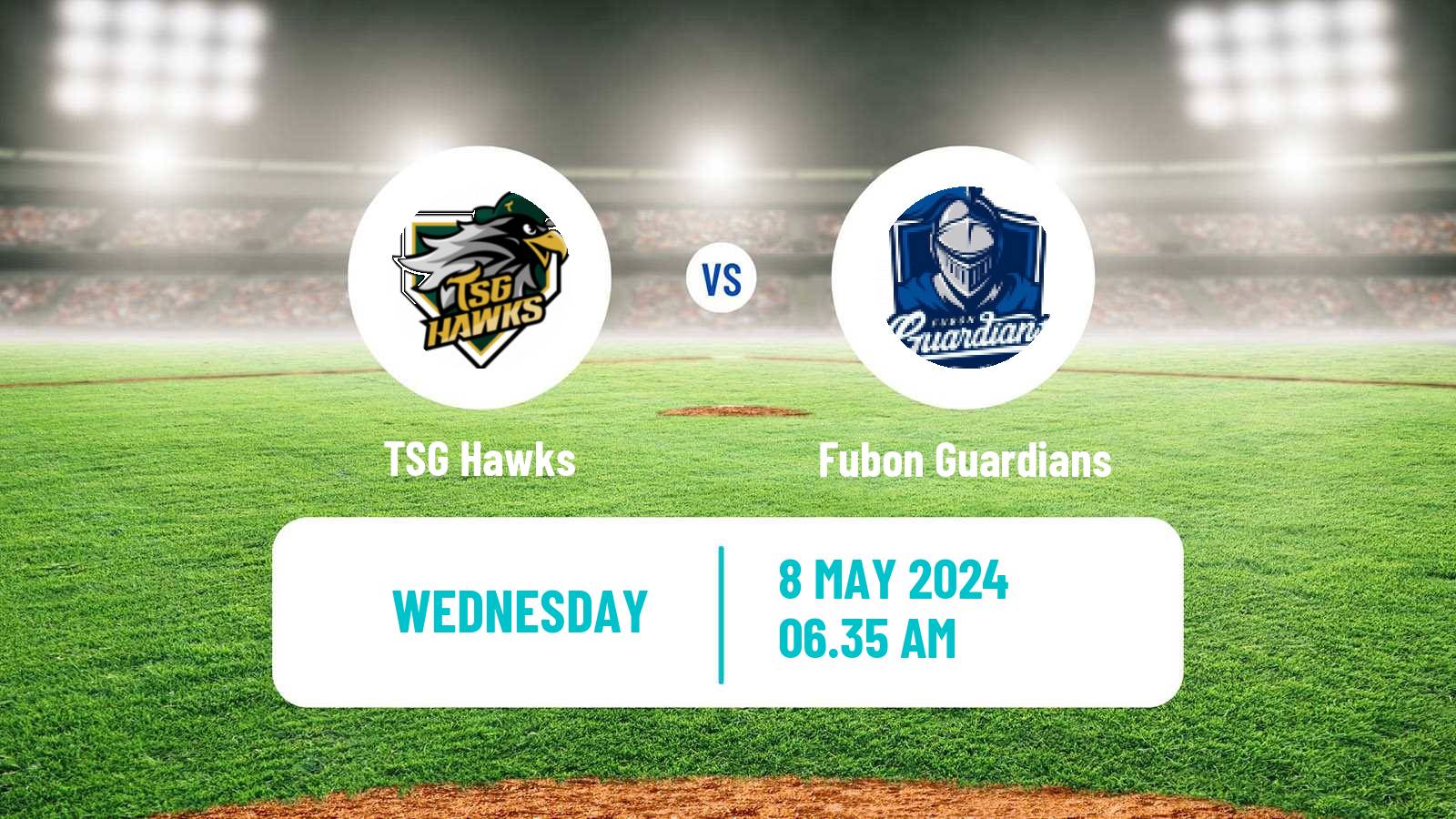 Baseball Taiwan CPBL TSG Hawks - Fubon Guardians