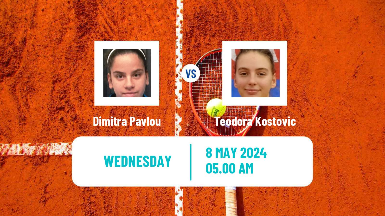 Tennis ITF W15 Kursumlijska Banja 4 Women Dimitra Pavlou - Teodora Kostovic