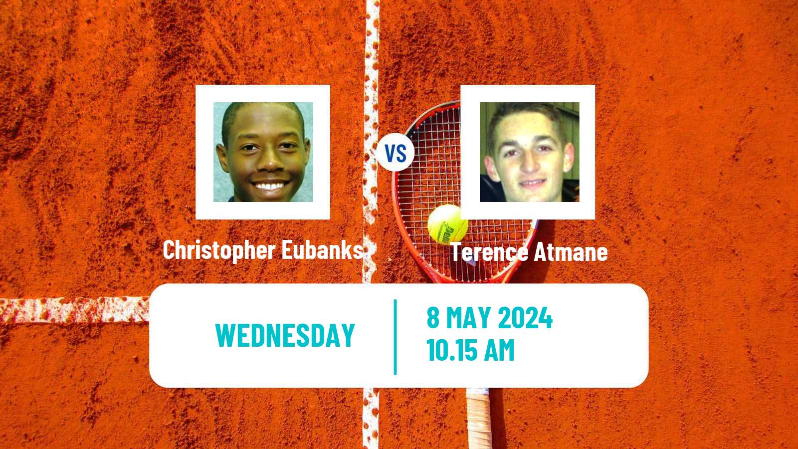 Tennis ATP Roma Christopher Eubanks - Terence Atmane