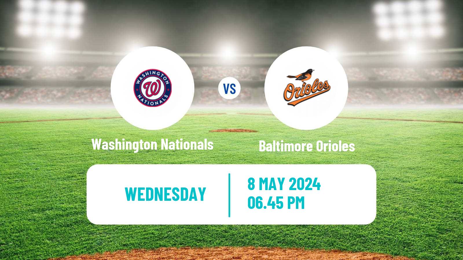 Baseball MLB Washington Nationals - Baltimore Orioles