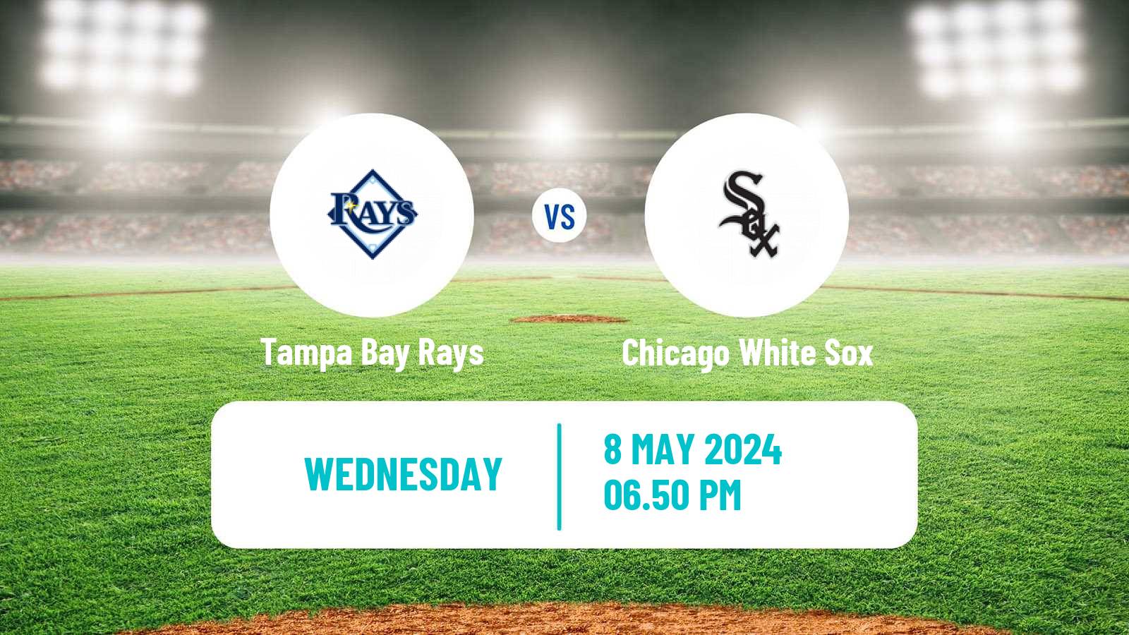 Baseball MLB Tampa Bay Rays - Chicago White Sox