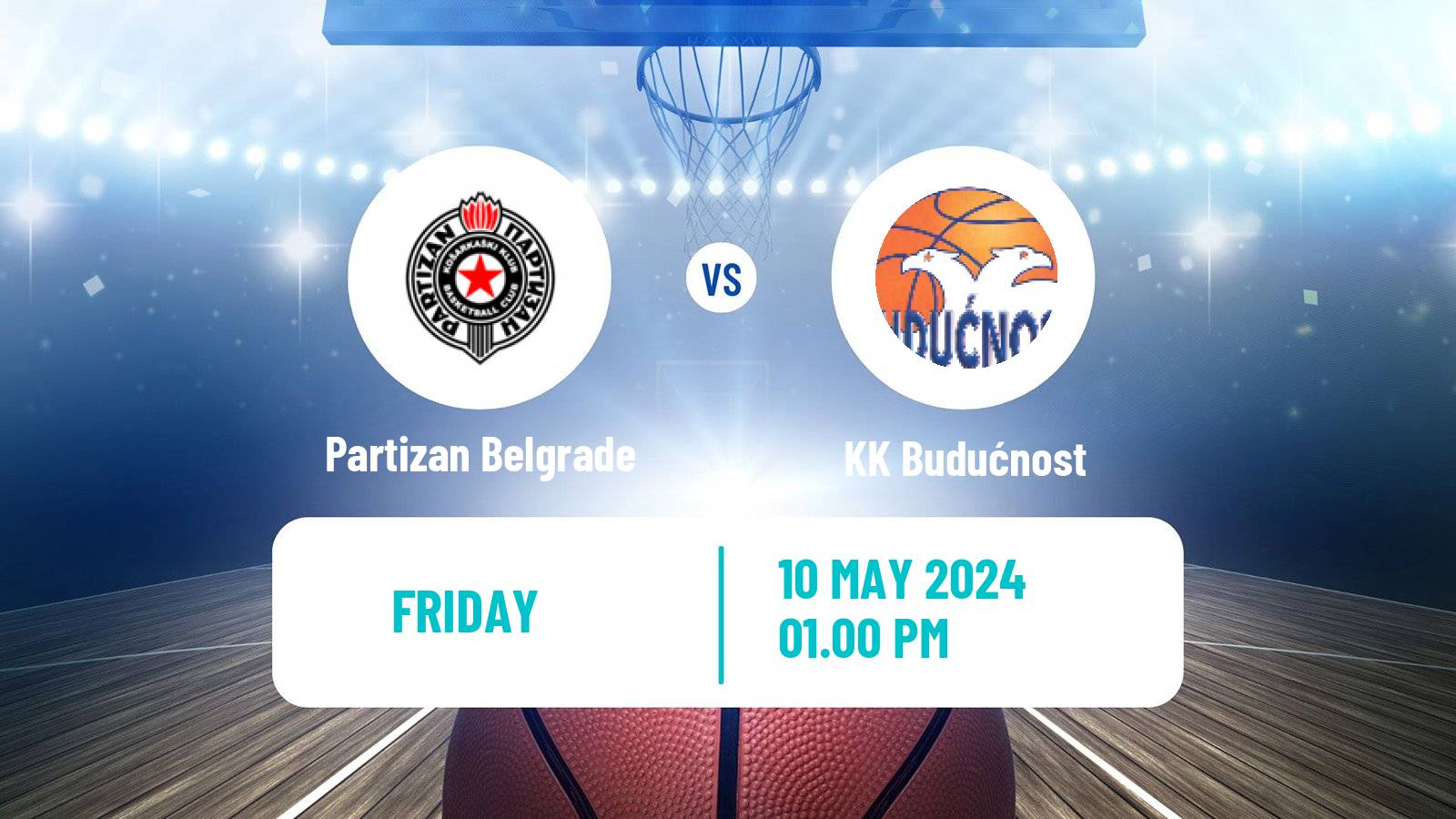 Basketball Adriatic League Partizan Belgrade - KK Budućnost