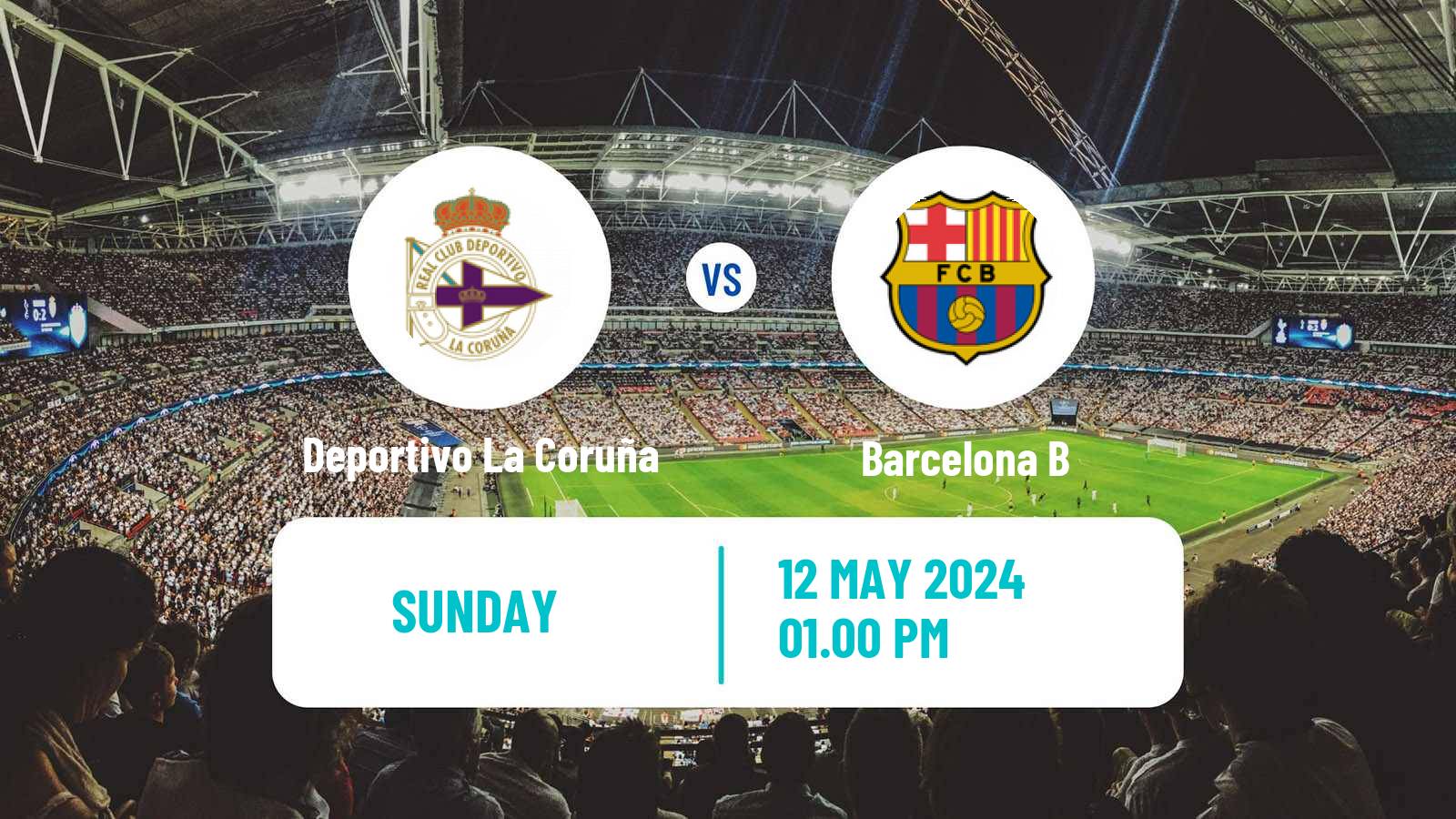 Soccer Spanish Primera RFEF Group 1 Deportivo La Coruña - Barcelona B