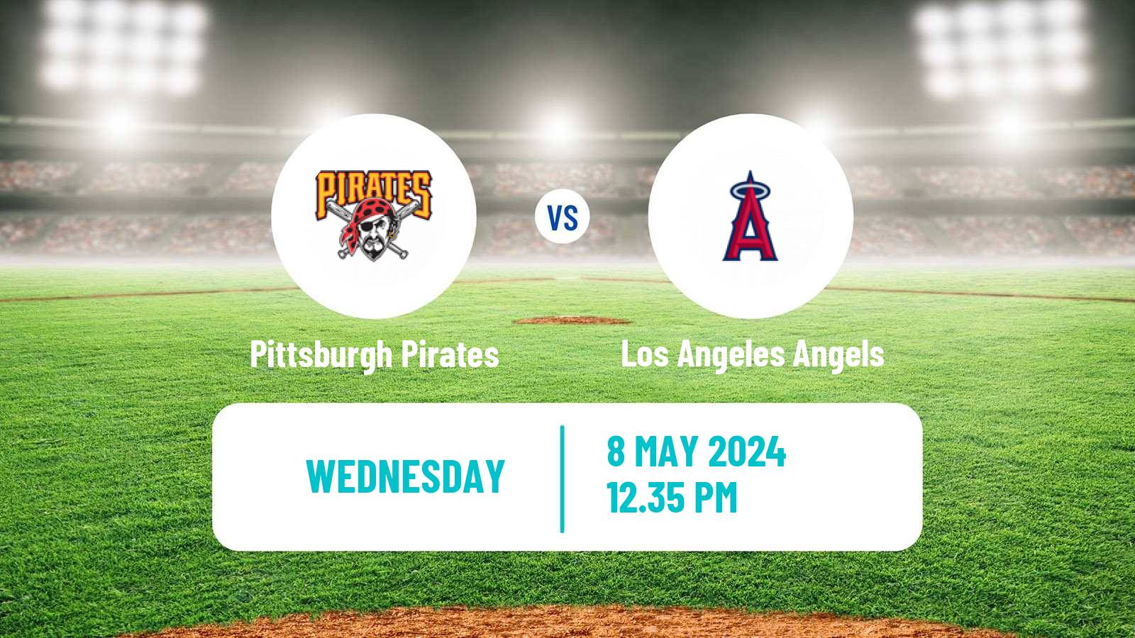 Baseball MLB Pittsburgh Pirates - Los Angeles Angels