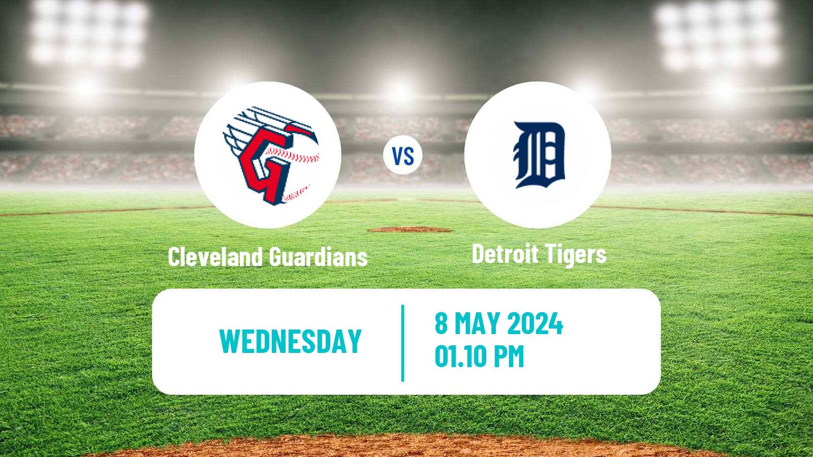 Baseball MLB Cleveland Guardians - Detroit Tigers