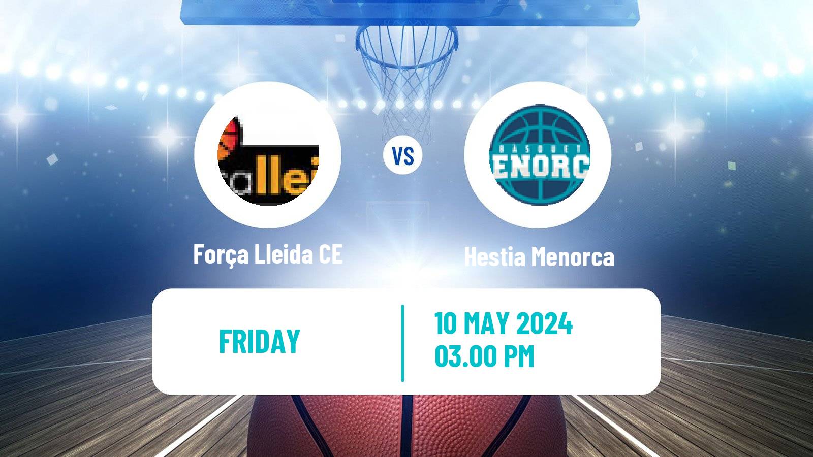 Basketball Spanish LEB Oro Força Lleida CE - Hestia Menorca