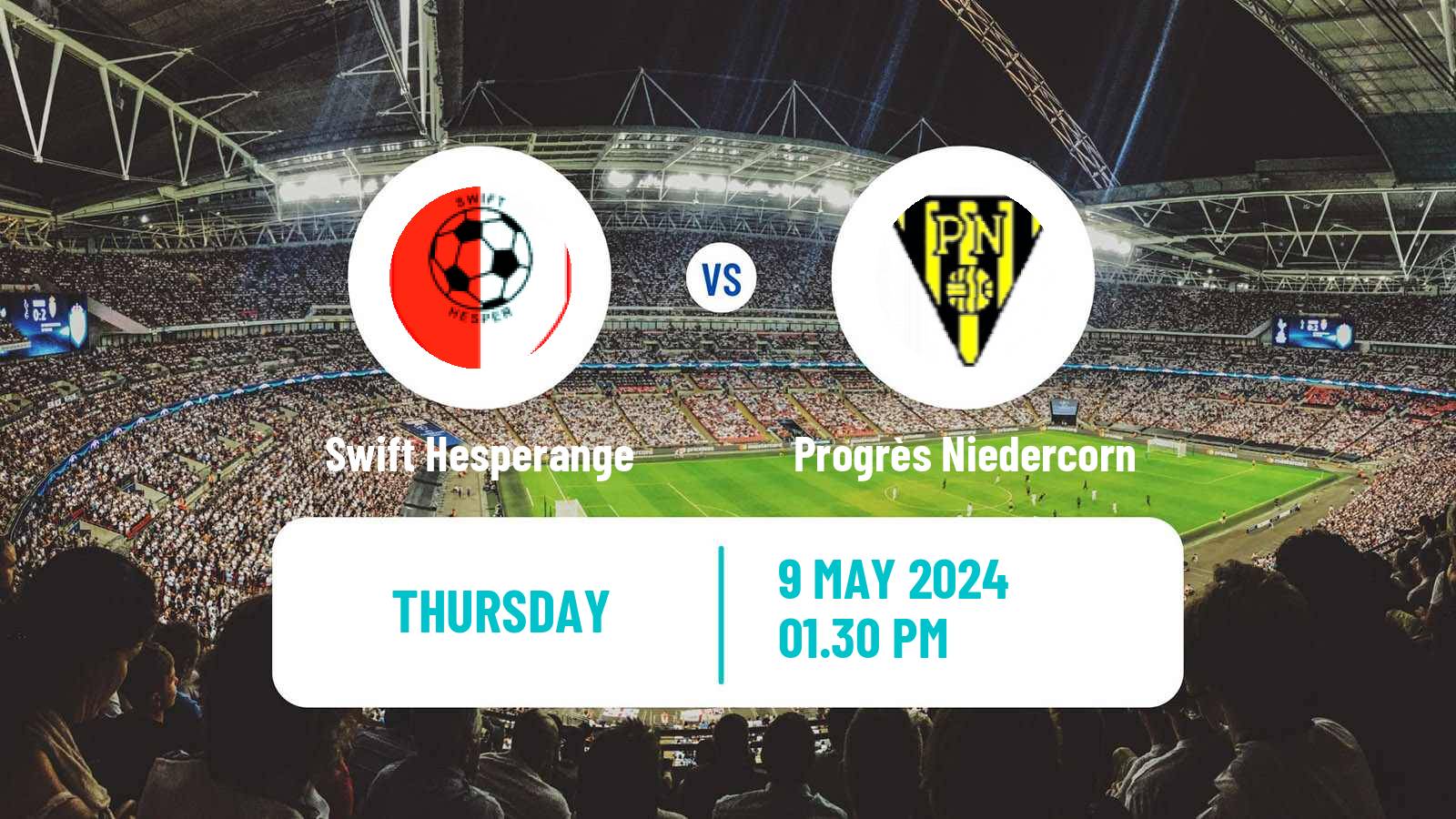 Soccer Luxembourg Cup Swift Hesperange - Progrès Niedercorn