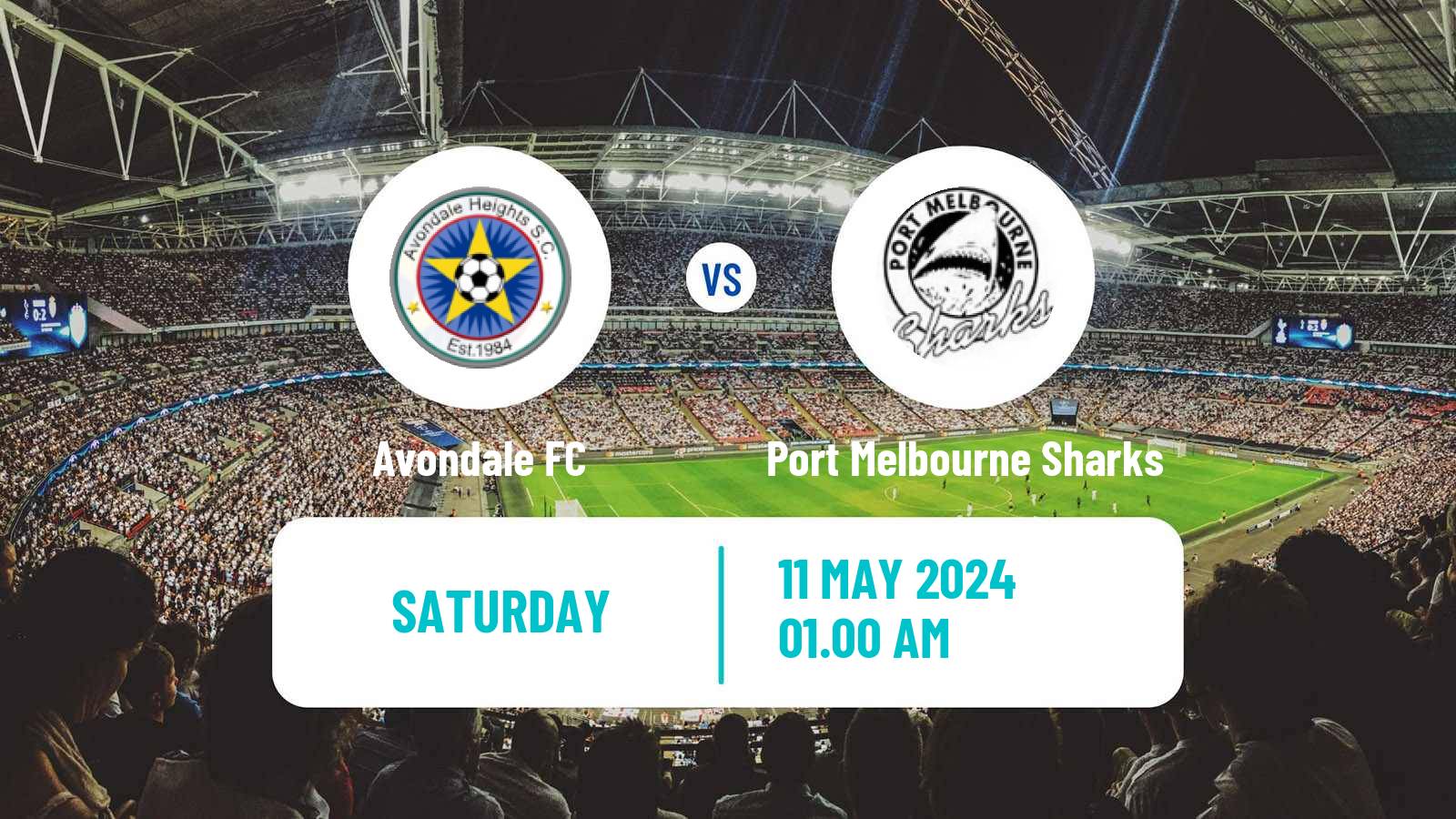 Soccer Australian NPL Victoria Avondale - Port Melbourne Sharks