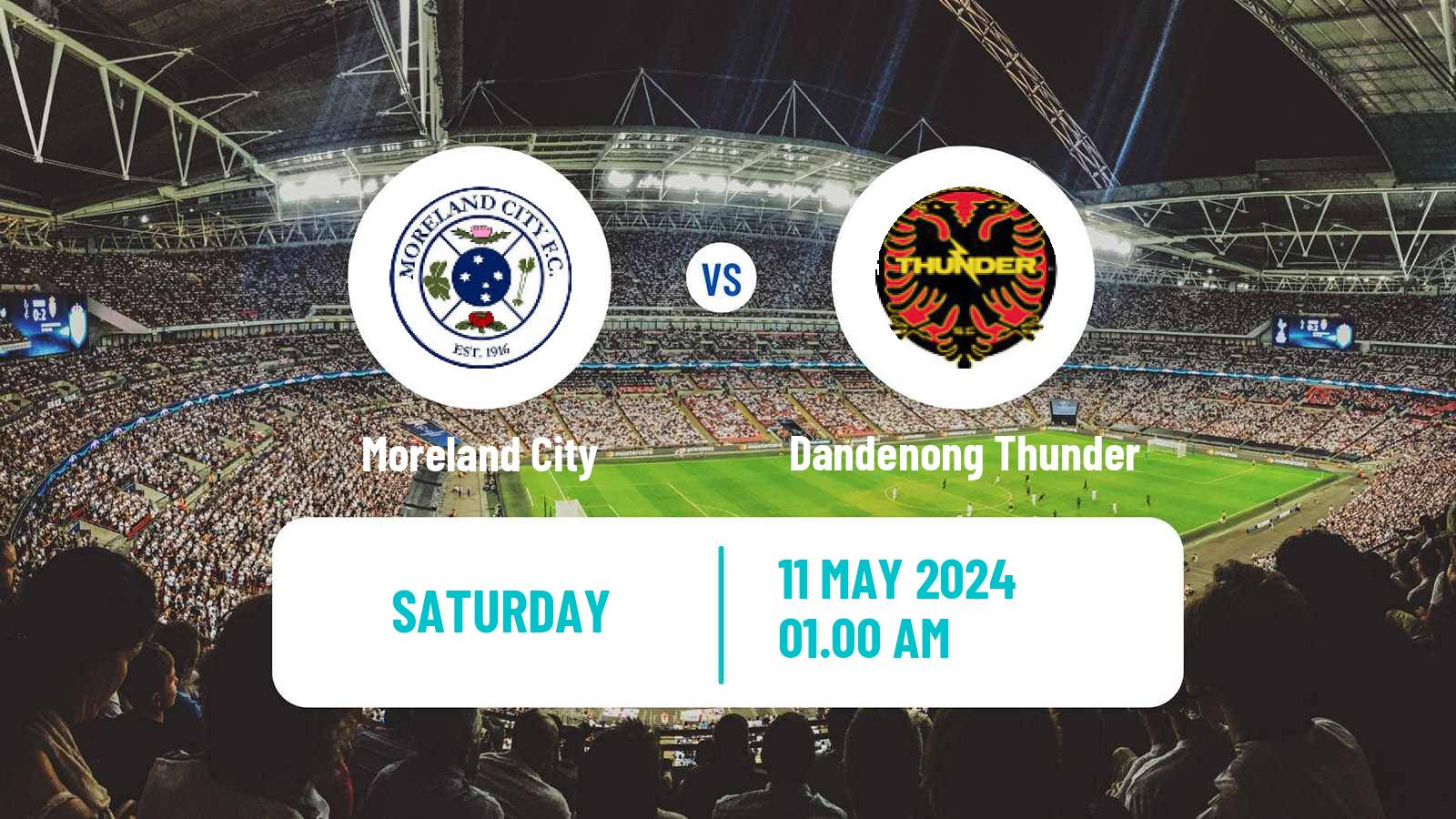 Soccer Australian NPL Victoria Moreland City - Dandenong Thunder
