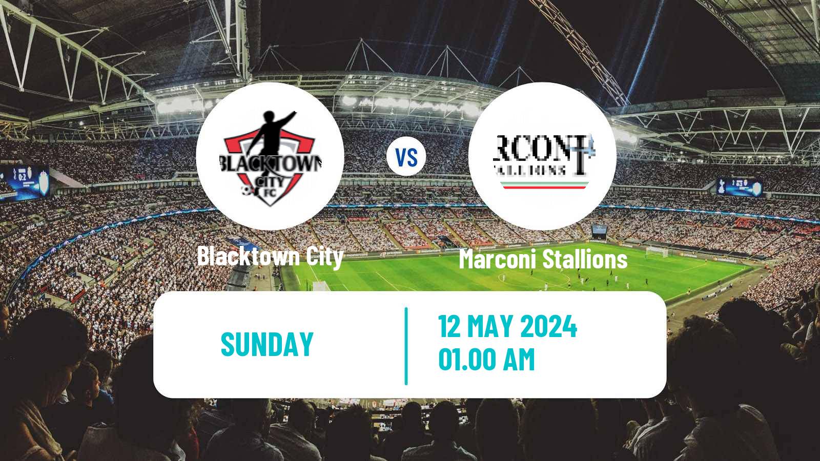 Soccer Australian NPL NSW Blacktown City - Marconi Stallions
