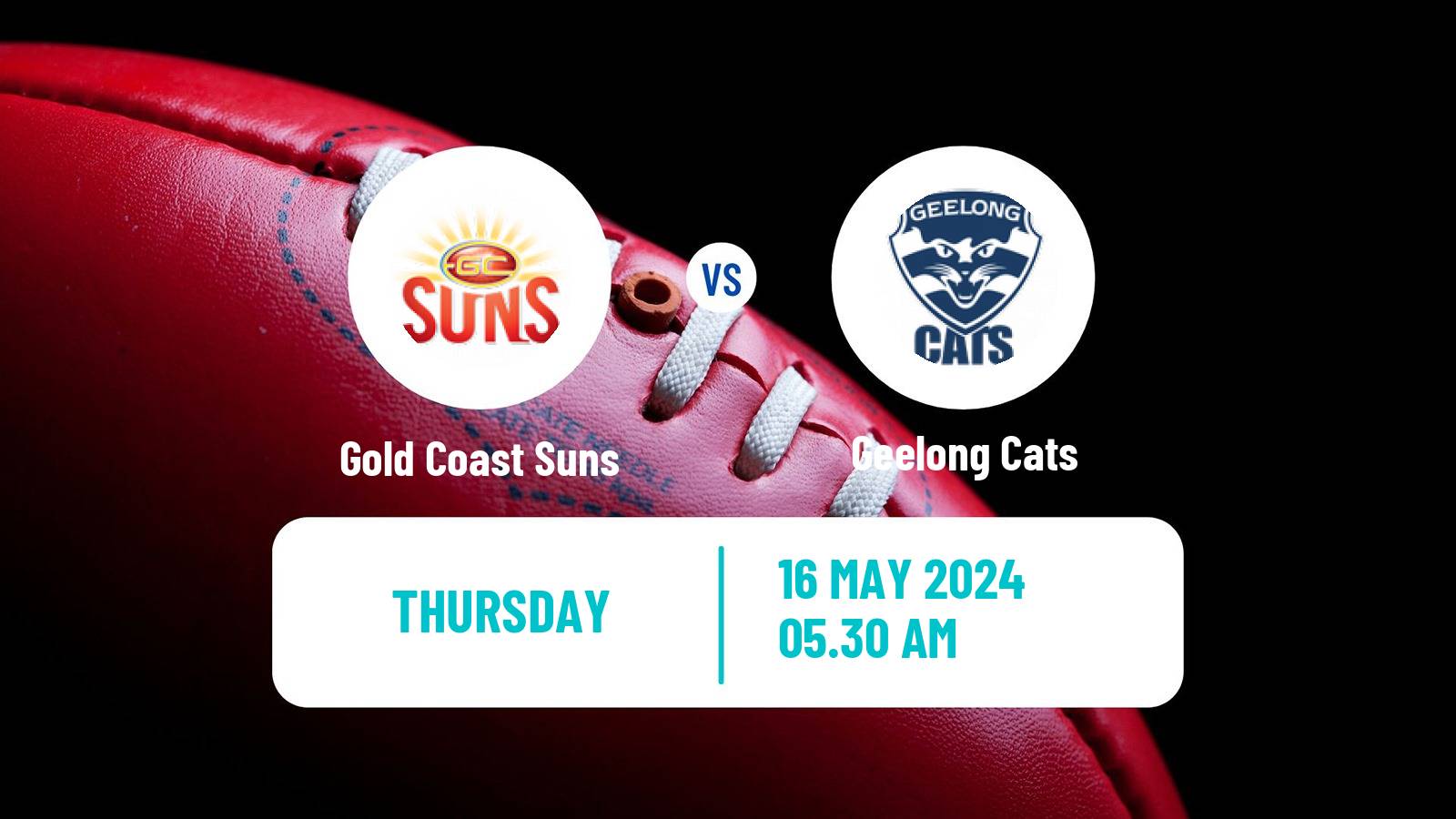 Aussie rules AFL Gold Coast Suns - Geelong Cats