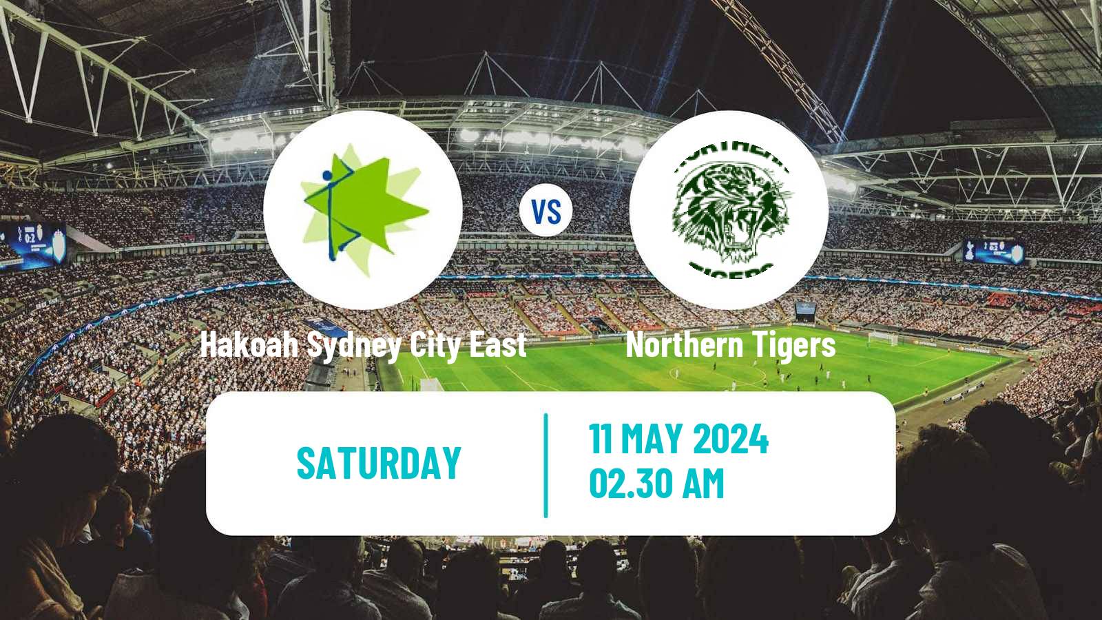 Soccer Australian NSW League One Hakoah Sydney City East - Northern Tigers