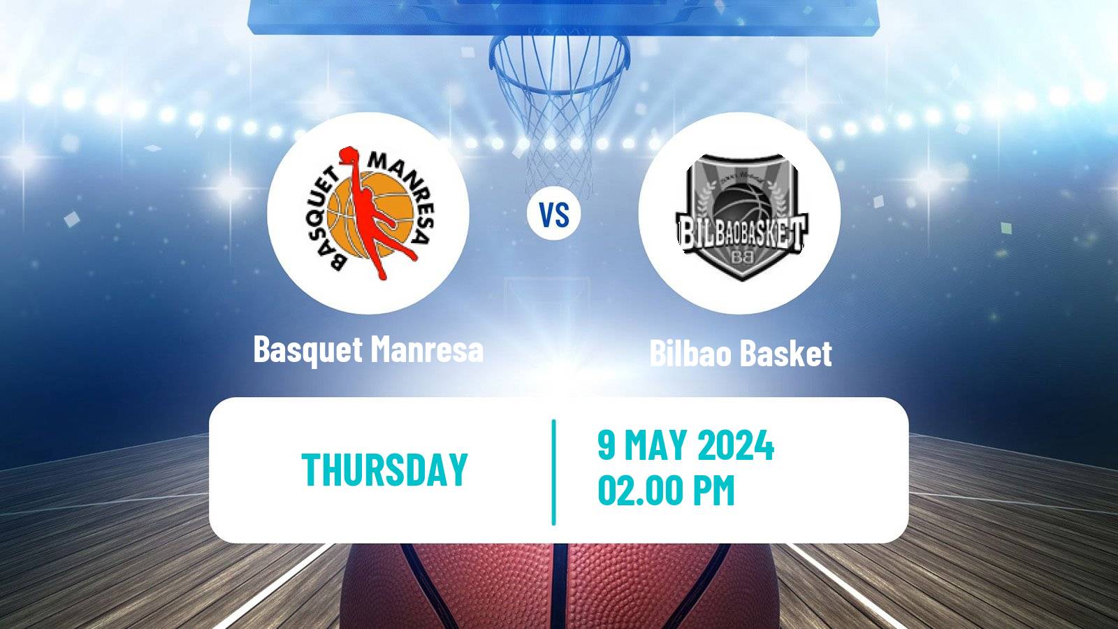 Basketball Spanish ACB League Basquet Manresa - Bilbao Basket