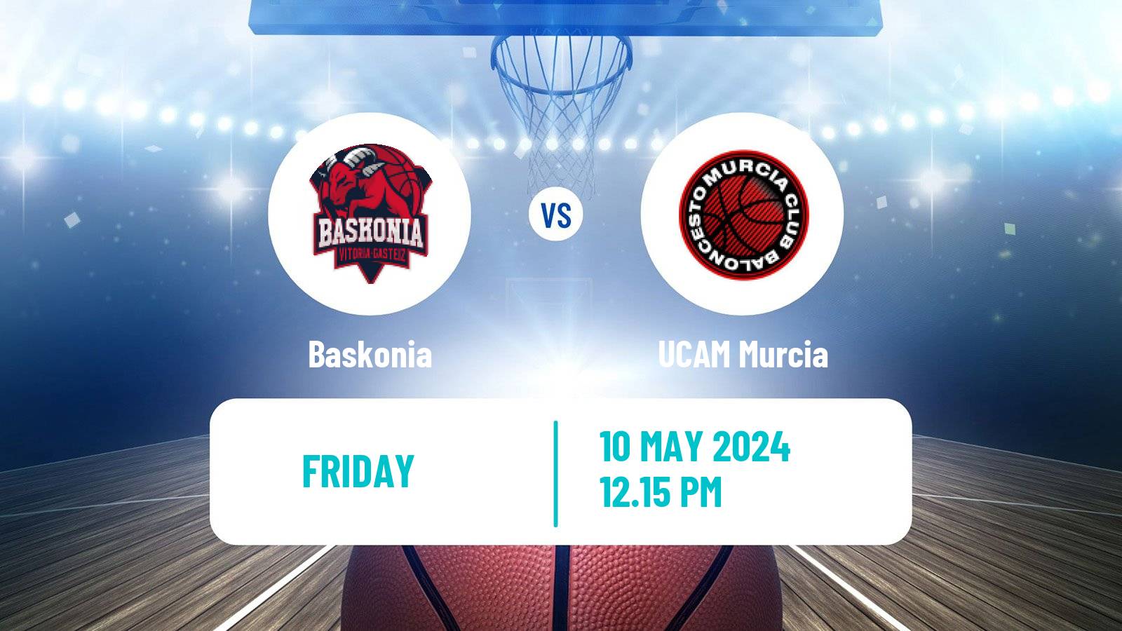 Basketball Spanish ACB League Baskonia - UCAM Murcia