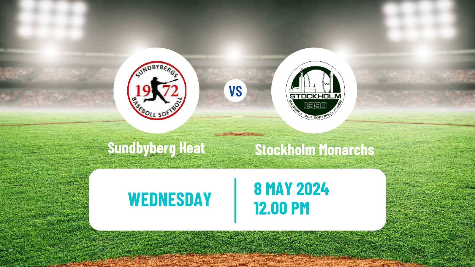 Baseball Swedish Elitserien Baseball Sundbyberg Heat - Stockholm Monarchs