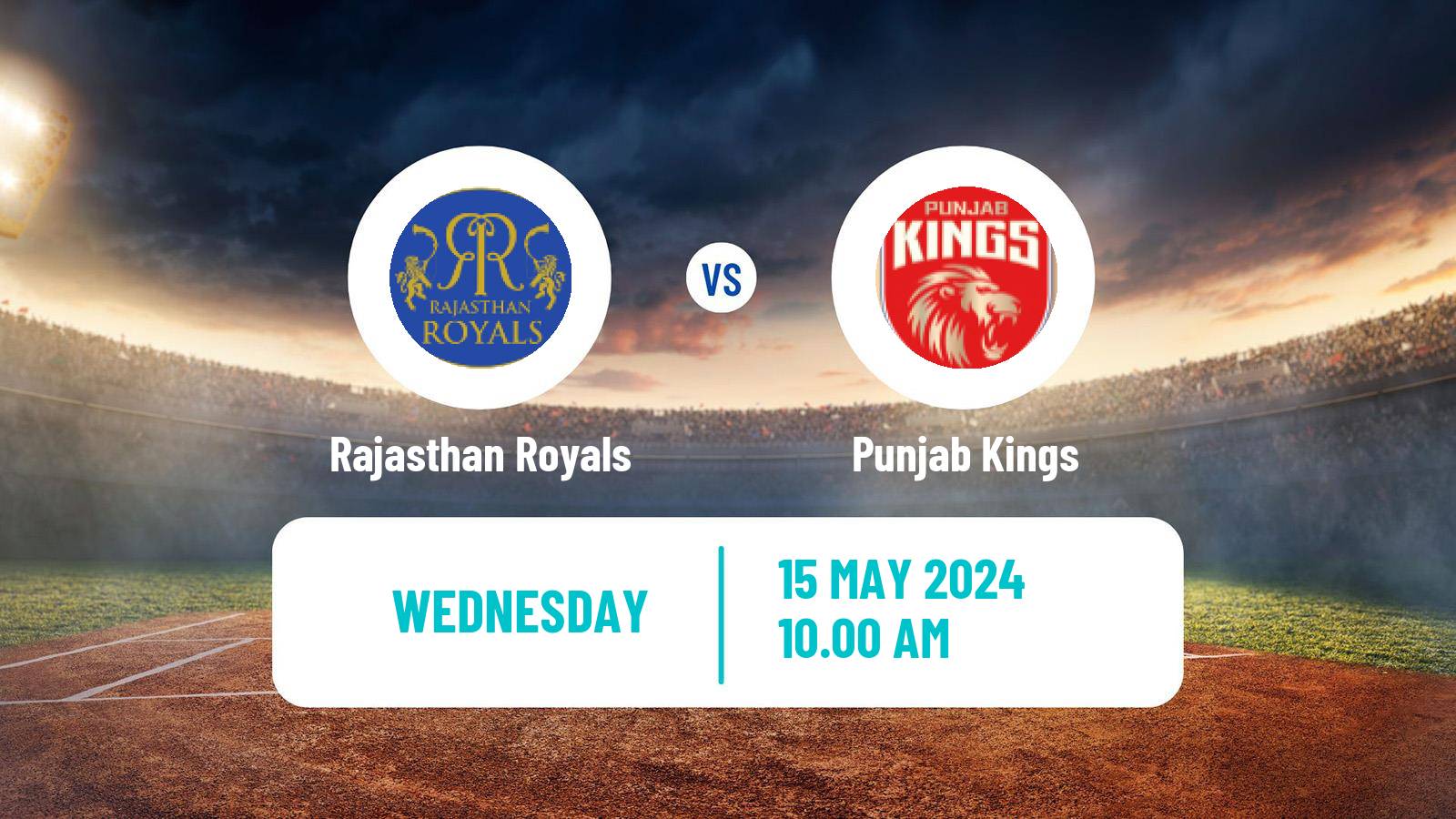 Cricket Indian Premier League Cricket Rajasthan Royals - Punjab Kings
