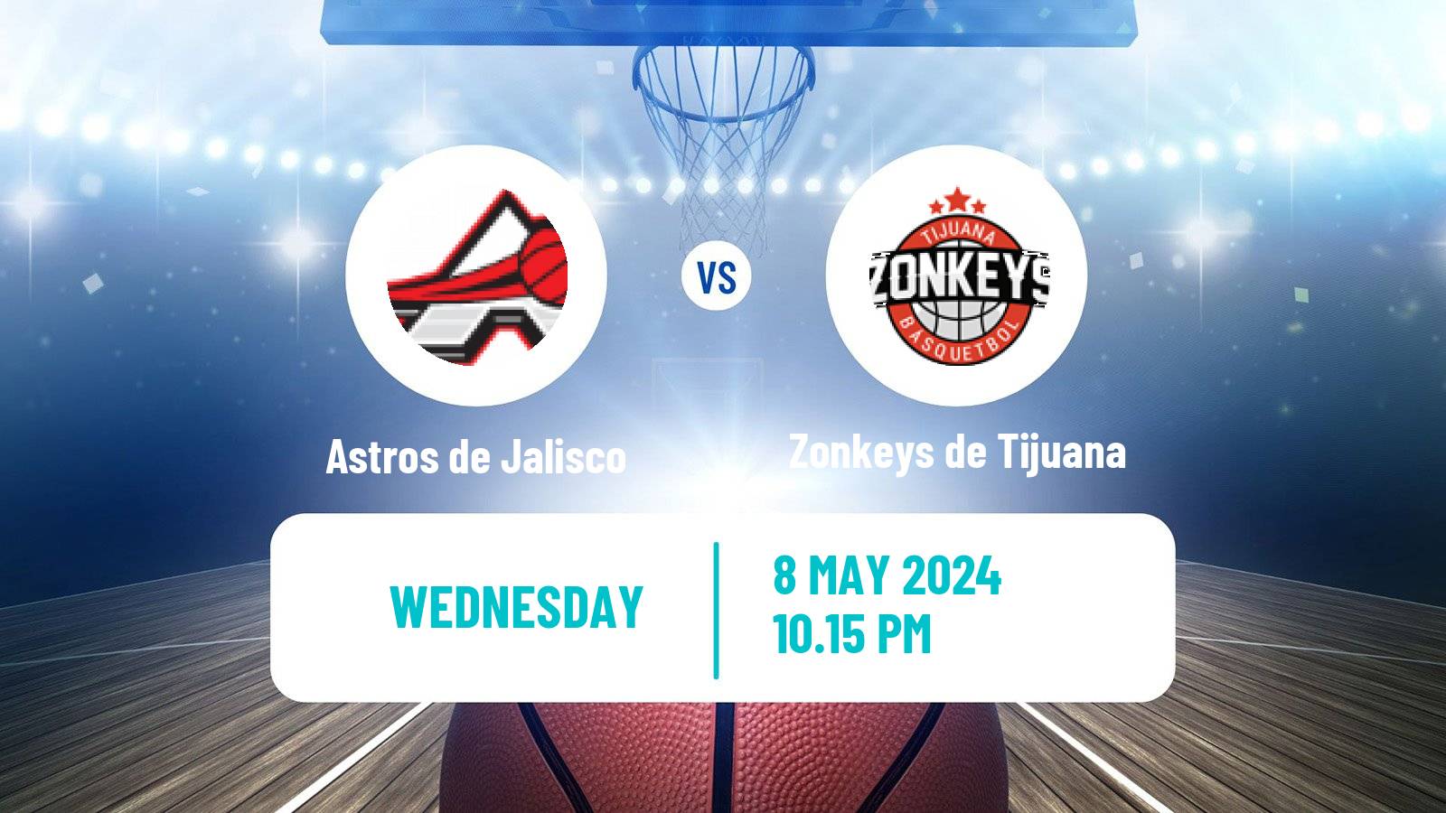 Basketball Mexican CIBACOPA Astros de Jalisco - Zonkeys de Tijuana