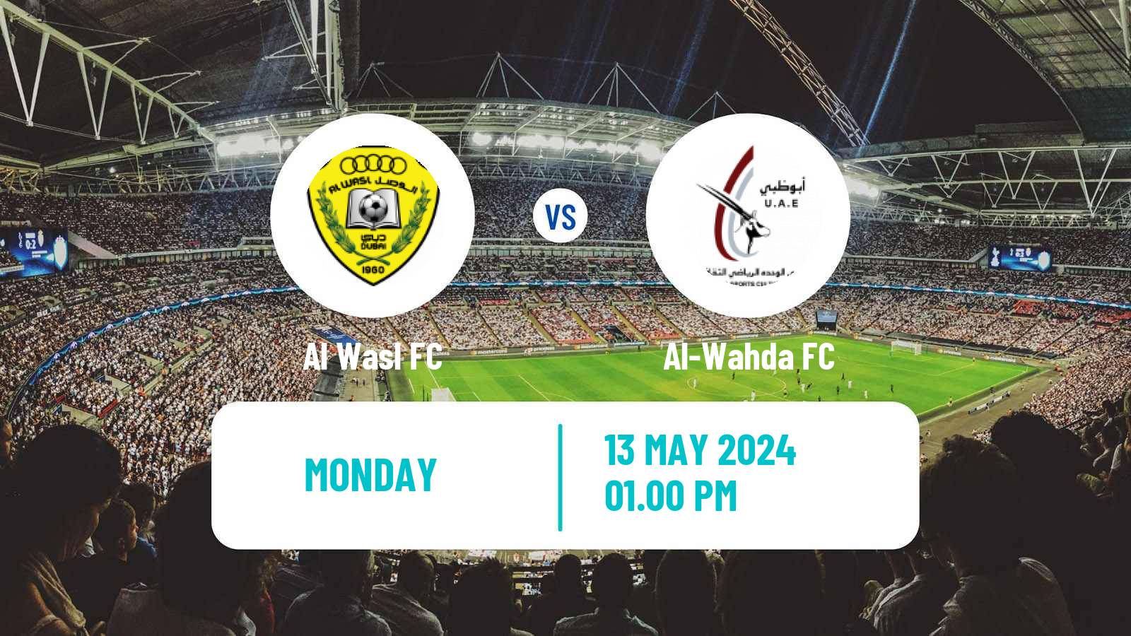 Soccer UAE Football League Al Wasl - Al-Wahda