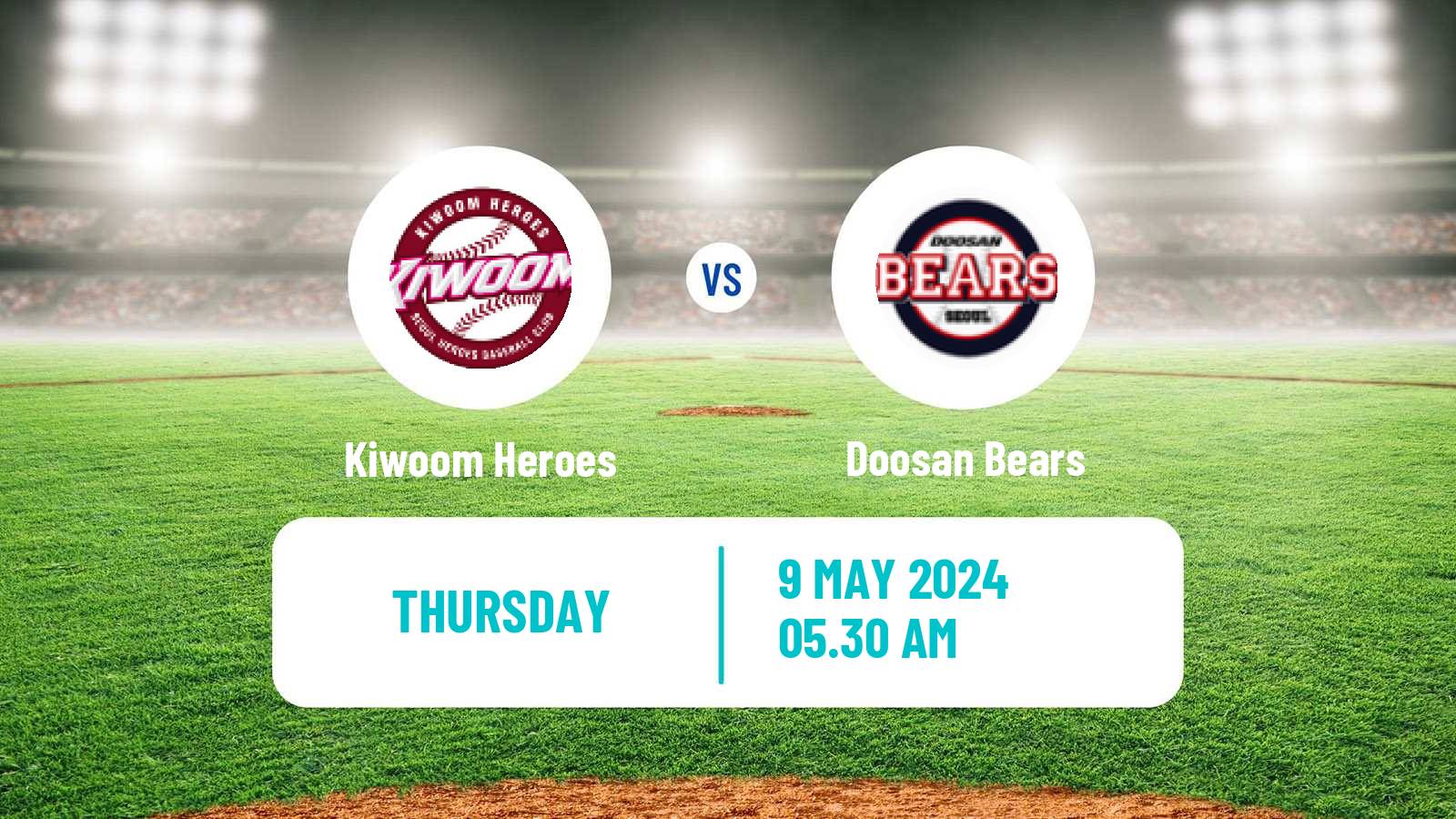 Baseball KBO Kiwoom Heroes - Doosan Bears