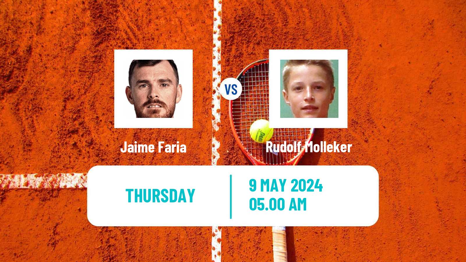 Tennis Prague Challenger Men Jaime Faria - Rudolf Molleker