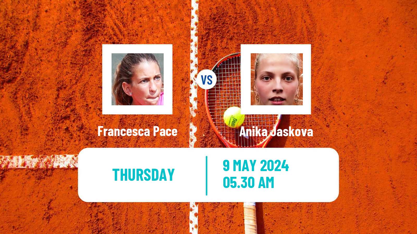Tennis ITF W15 Antalya 13 Women Francesca Pace - Anika Jaskova