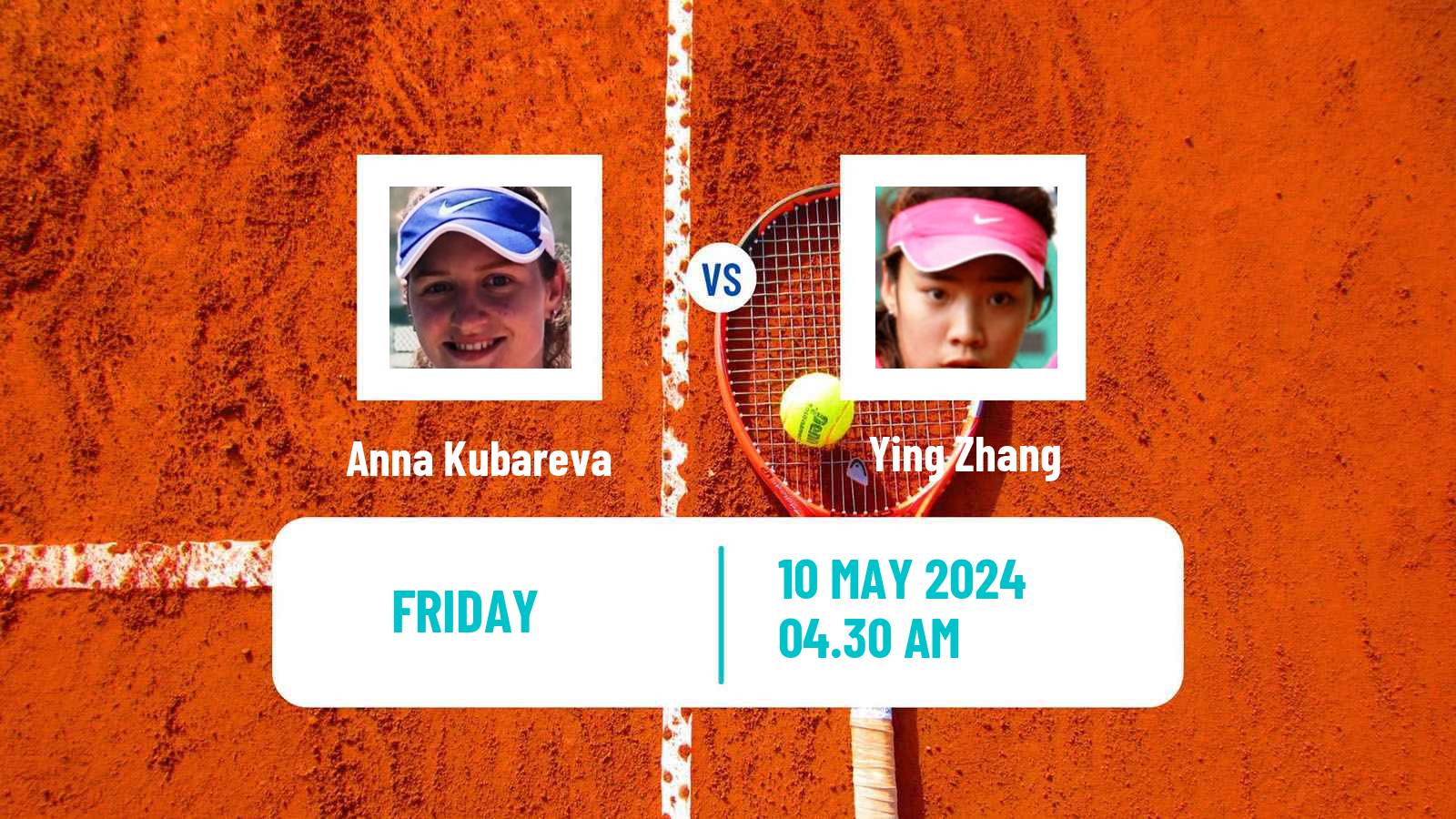 Tennis ITF W15 Monastir 17 Women Anna Kubareva - Ying Zhang