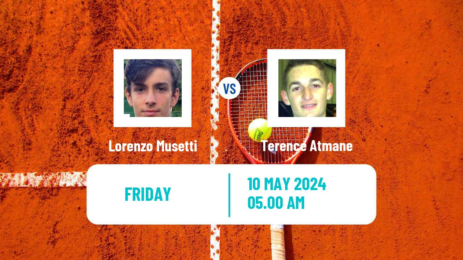 Tennis ATP Roma Lorenzo Musetti - Terence Atmane